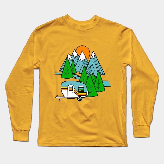 Lil' Camper + Blood Moon Long Sleeve T-Shirt by The Friends I've Made